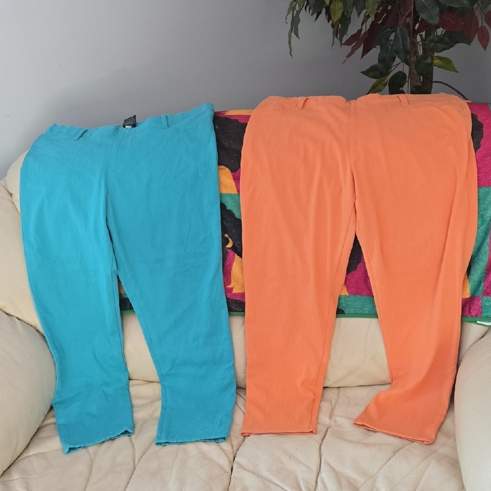Women's Colorful Bottoms Set - Blue and Orange. 🧡 PRE LOVED
